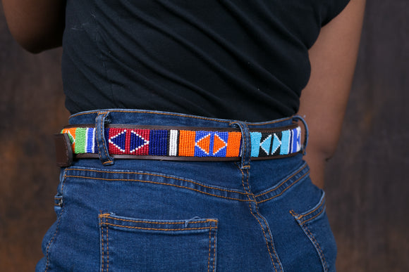 Maasai Beaded Leather Belts