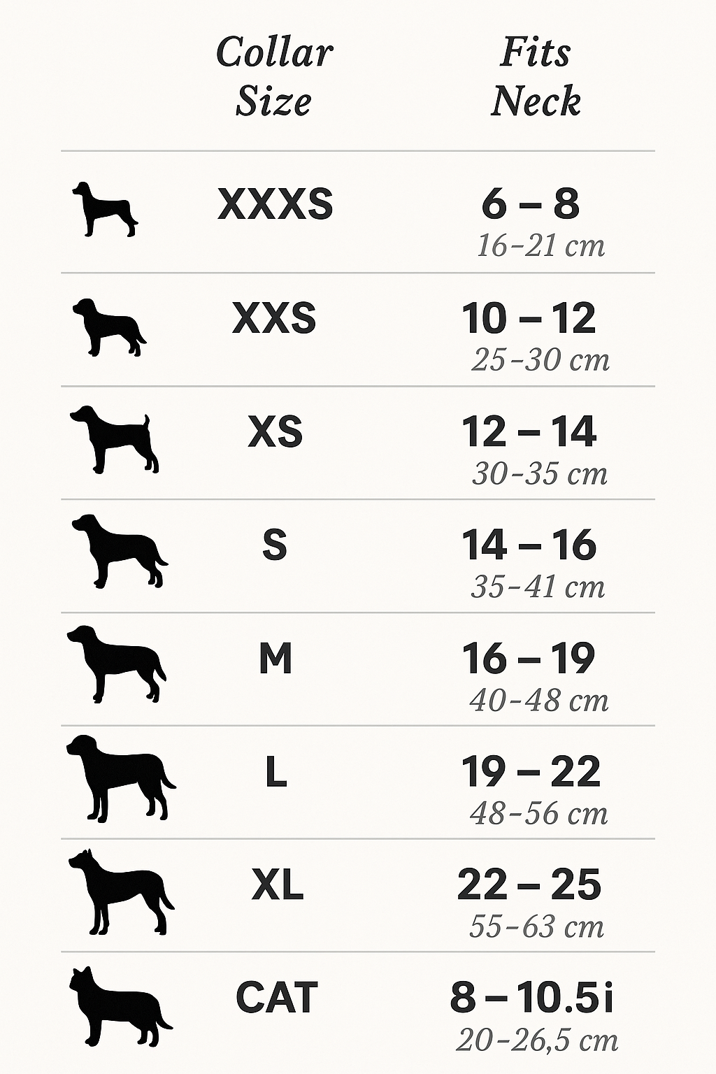 Personalized Handmade Maasai beaded dog collar size chart for perfect fit options