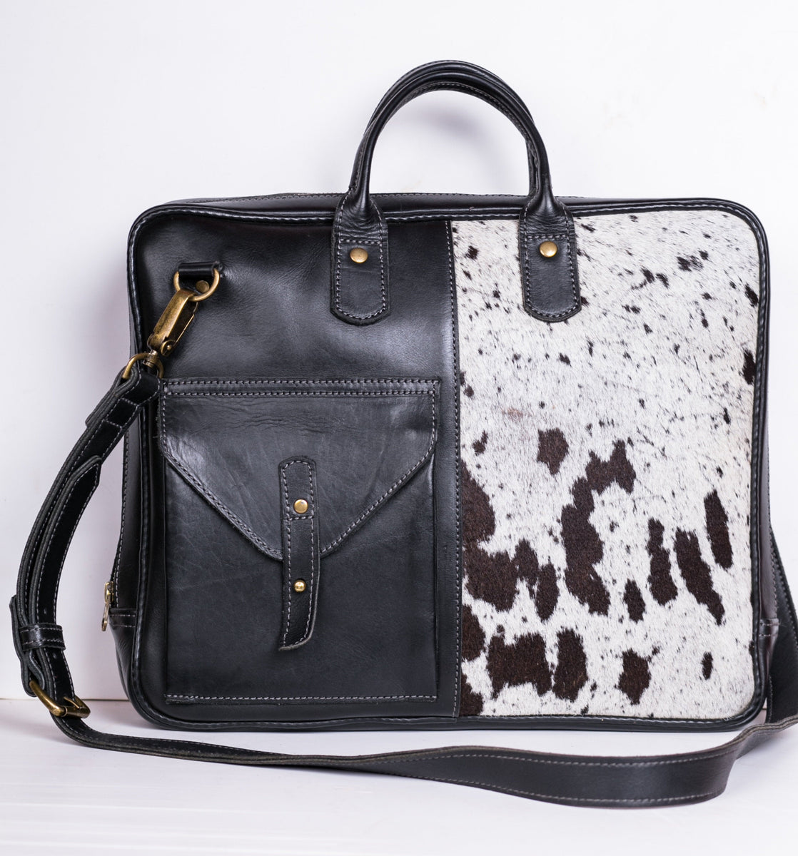 Slim Padded Leather Laptop Bag – Maasai Chief