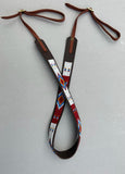 Beaded Leather Camera Strap - Maasai Chief