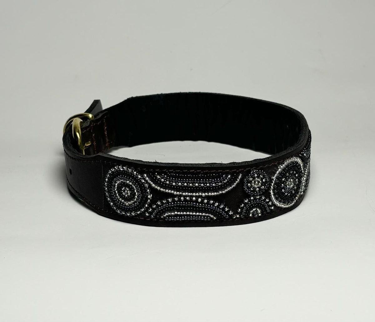 Dog Collar, Leather Dog Collar, Beaded Dog Collar , Masai, Dog collar leather, Pet Gift, Personalized Dog Collar,  African Dog Collar, - Maasai Chief