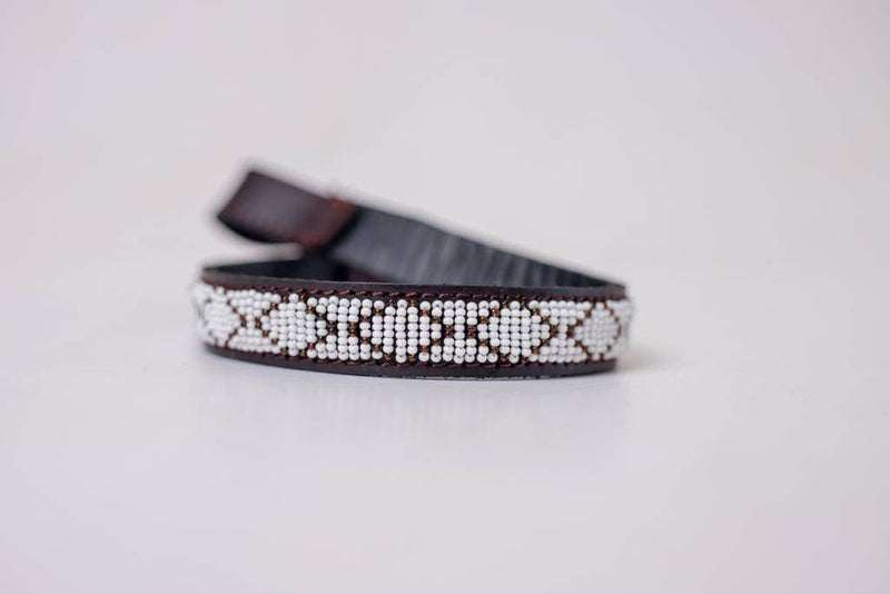 Browband,Leather beaded Horse Browband, Maasai browband
