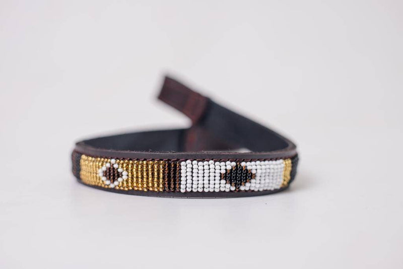 Browband,Leather beaded Horse Browband, Maasai browband