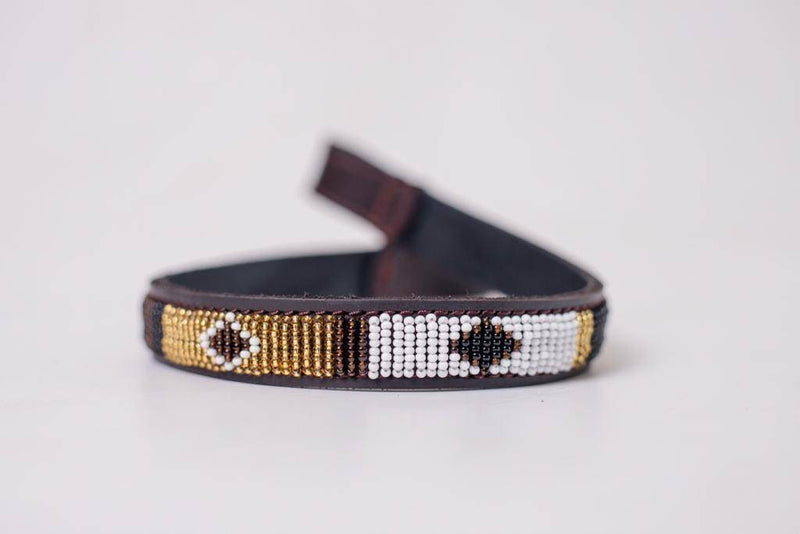 Browband,Leather beaded Horse Browband, Maasai browband