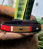 Beaded Leather  Horse browband - Maasai Chief