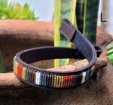 Beaded Leather  Horse browband - Maasai Chief