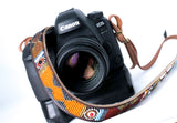 Beaded Leather Camera Strap - Maasai Chief