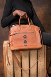 Magret leather handbag - Maasai Chief