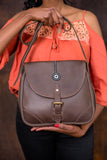 Women Leather Sling Bag - Maasai Chief