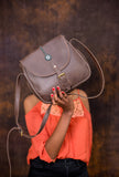 Women Leather Sling Bag - Maasai Chief