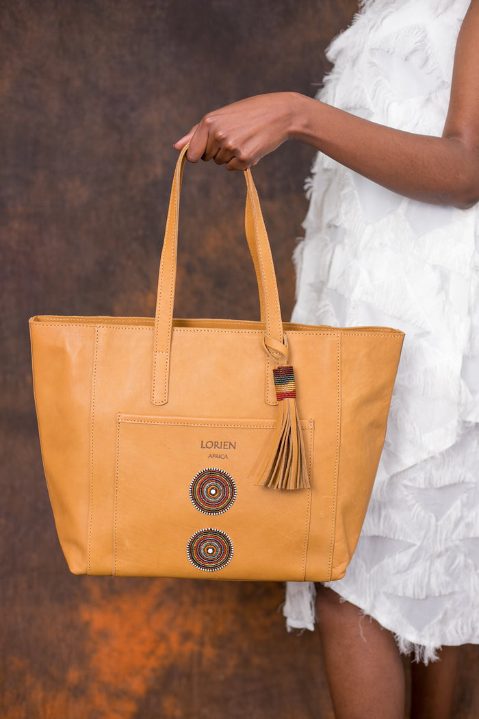 Women Leather Sly Handbag - Maasai Chief