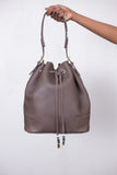 Women Leather Bucket Bag - Maasai Chief