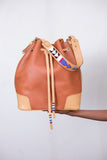 Women Leather Bucket Bag - Maasai Chief