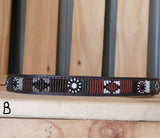 Beaded Leather  Horse brow bands - Maasai Chief