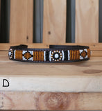 Beaded Leather  Horse brow bands - Maasai Chief