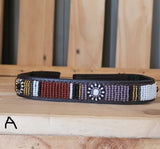 Beaded Leather  Horse brow bands - Maasai Chief