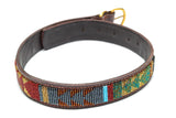 Maasai Beaded Leather Dog Collar - Maasai Chief