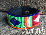 Bracelet, Maasai Bracelet, African Bracelet, Leather bracelet, bracelet leather, warrior bracelet, tribal bracelet, tribal - Maasai Chief