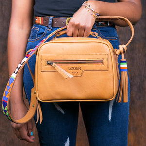 leather bag, sling bag, cross body bag, handmade leather bag, best friend gift, Gift for her, Gift for mom, Satchel Bag, Personalized gift - Maasai Chief